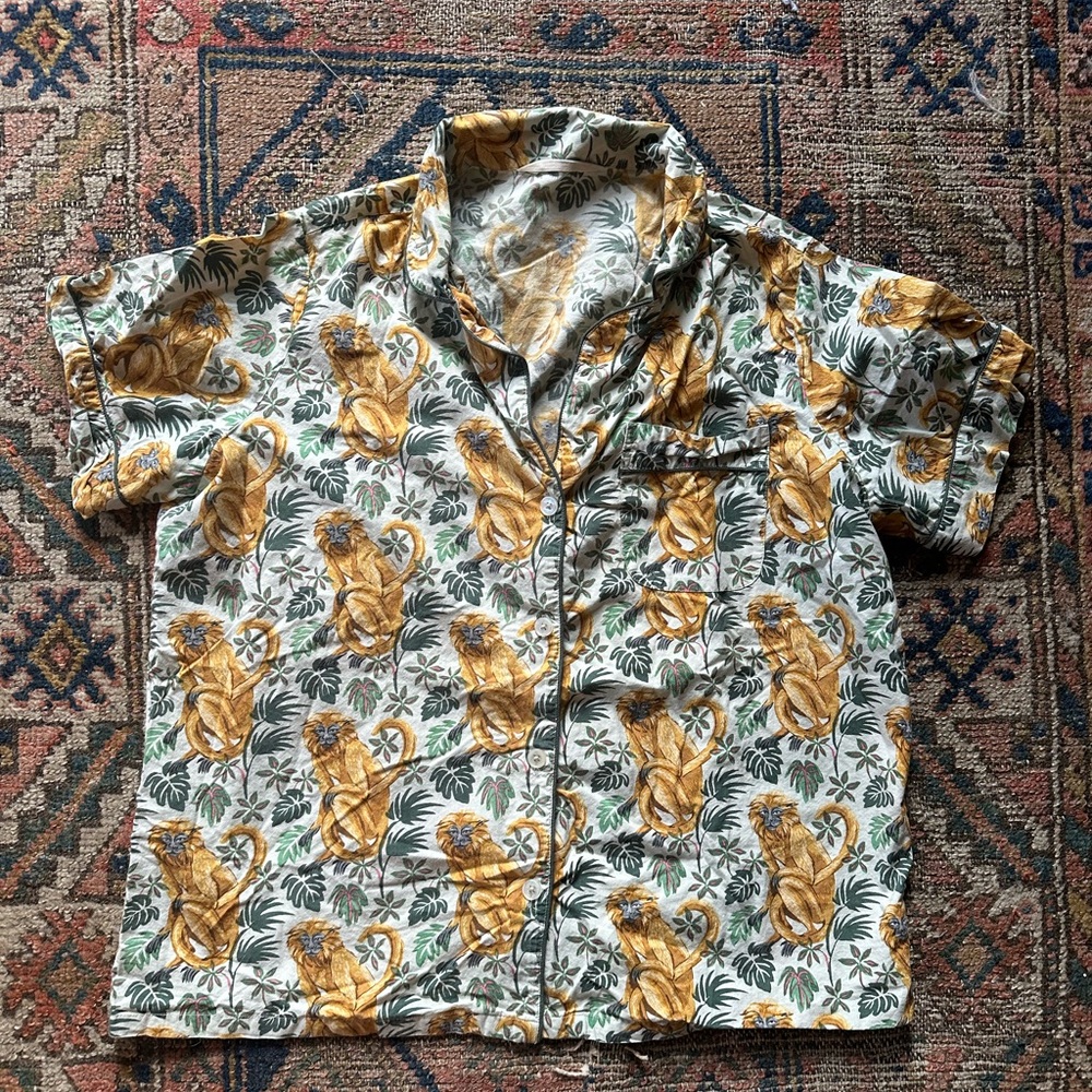EUC Printfresh Lion Tamarin Pajama Top
